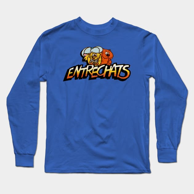 heathcliff and the catillac cats Long Sleeve T-Shirt by jeriGeekshop